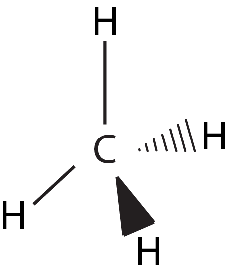 3-dimensional diagram of methane